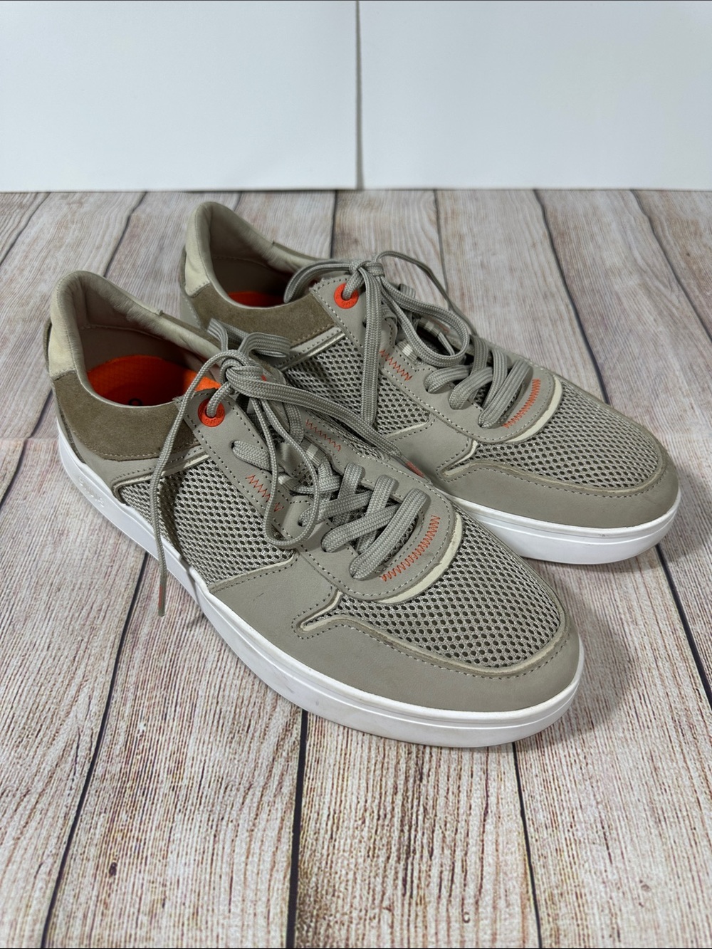 SWIMS Men's Breeze Mesh Low-Top Sneakers Taupe